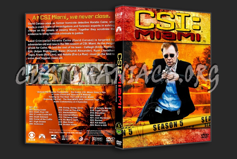 CSI: Miami - Seasons 1-10 (3240x2175) dvd cover