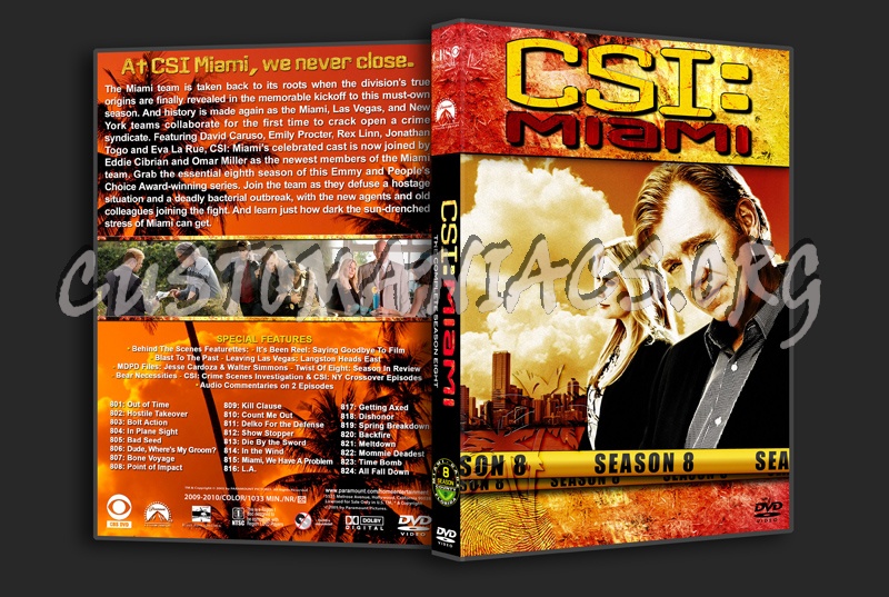 CSI: Miami - Seasons 1-10 (3240x2175) dvd cover