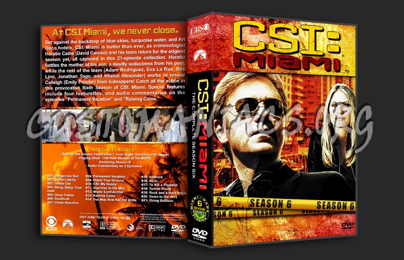CSI: Miami - Seasons 1-10 (3370x2175) dvd cover