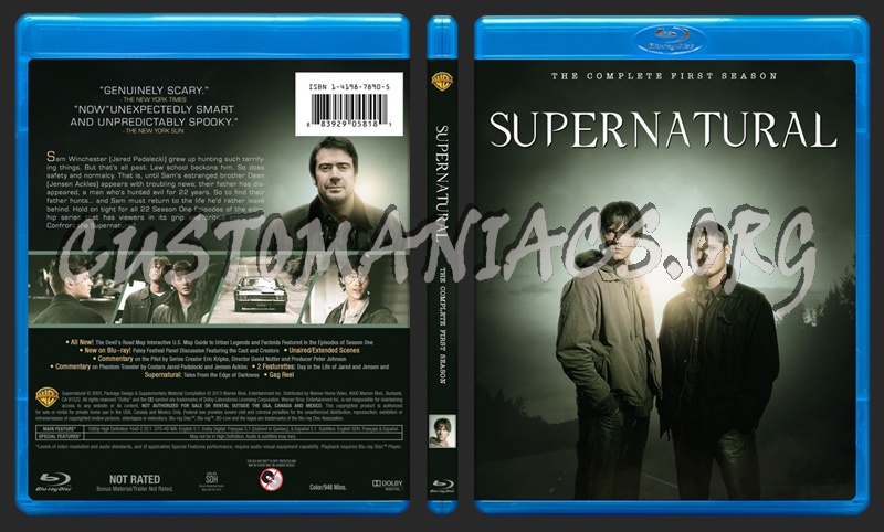 Supernatural Season 1 blu-ray cover