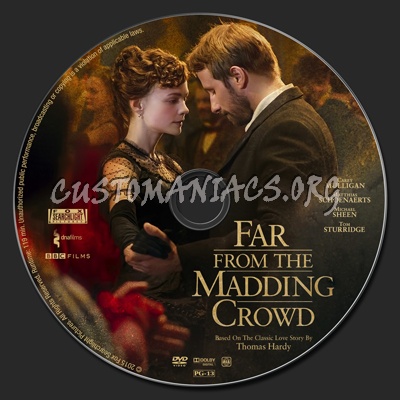 Far From the Madding Crowd dvd label