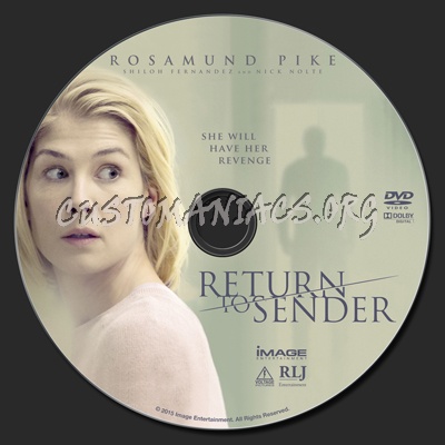Return To Sender (2015) dvd label