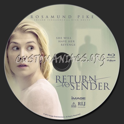 Return To Sender (2015) blu-ray label