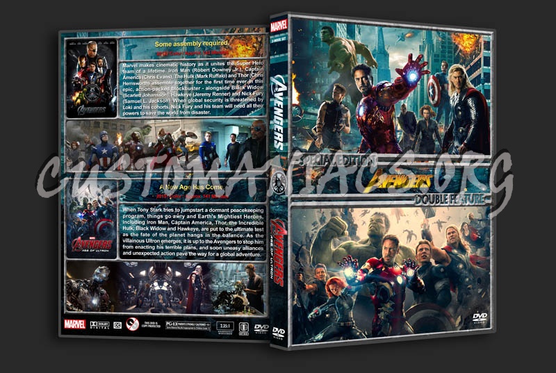 The Avengers Double Feature dvd cover