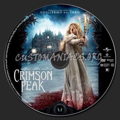 Crimson Peak dvd label