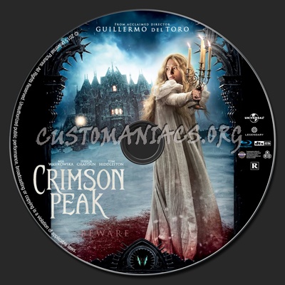 Crimson Peak blu-ray label