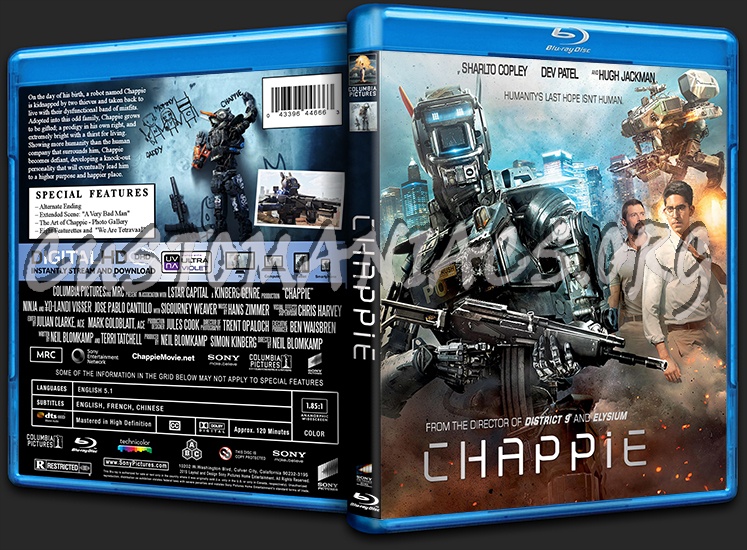 Chappie blu-ray cover