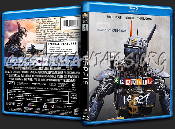Chappie blu-ray cover
