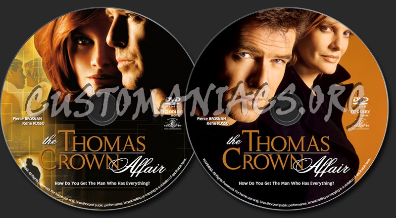 The Thomas Crown Affair dvd label