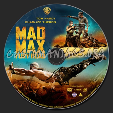Mad Max: Fury Road dvd label