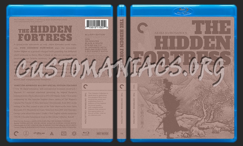 116 - The Hidden Fortress blu-ray cover