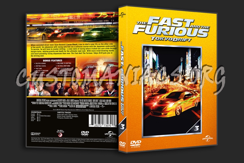 The Fast and the Furious Tokyo Drift dvd cover