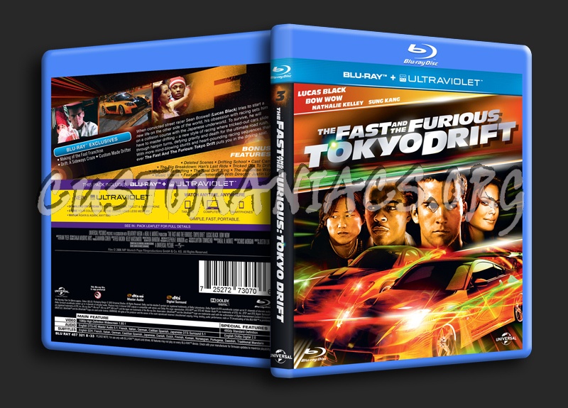 The Fast and the Furious Tokyo Drift blu-ray cover