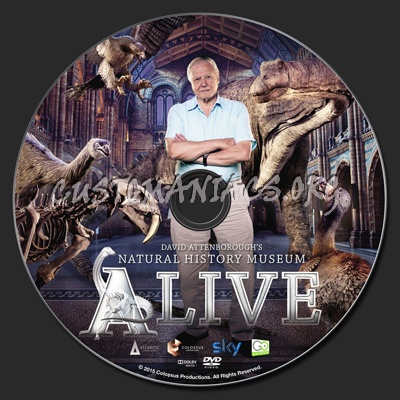 David Attenborough's Natural History Museum Alive dvd label