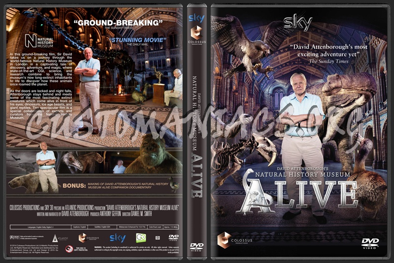 David Attenborough's Natural History Museum Alive dvd cover