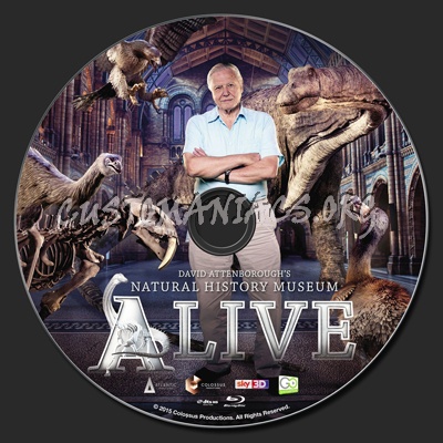 David Attenborough's Natural History Museum Alive blu-ray label