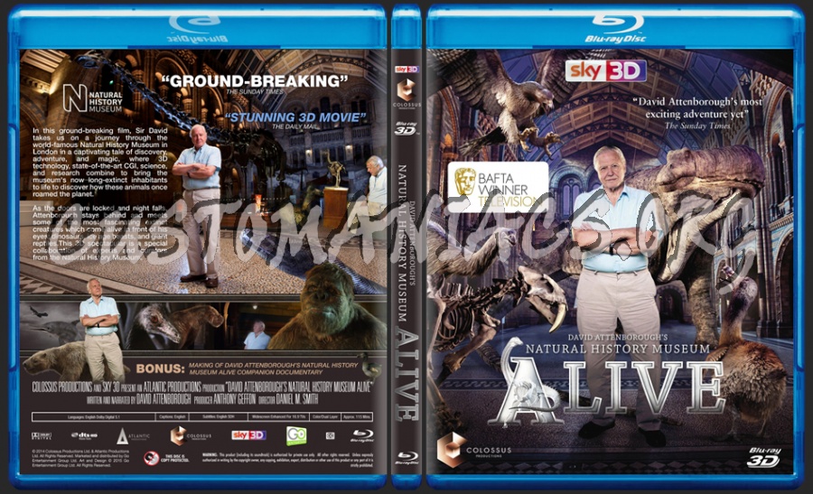 David Attenborough's Natural History Museum Alive dvd cover