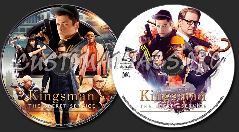 Kingsman: The Secret Service (2015) dvd label