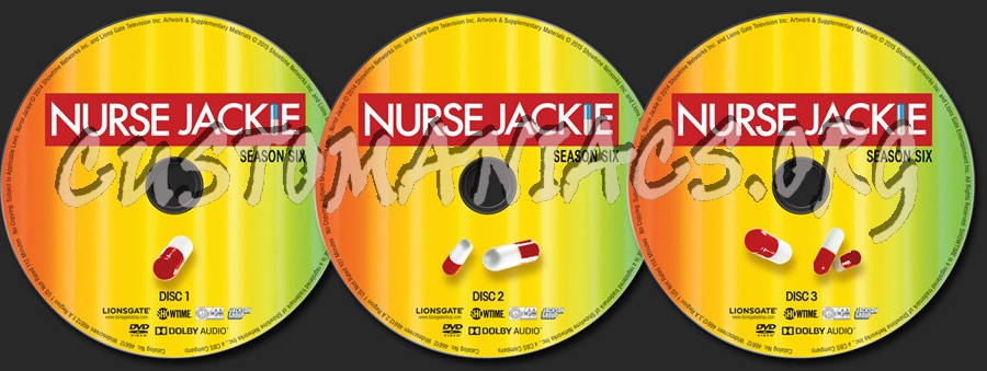 Nurse Jackie Season 6 dvd label