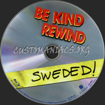 Be Kind Rewind blu-ray label