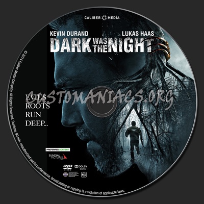 Dark Was the Night dvd label