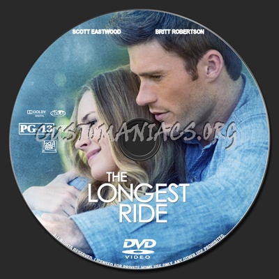 The Longest Ride dvd label