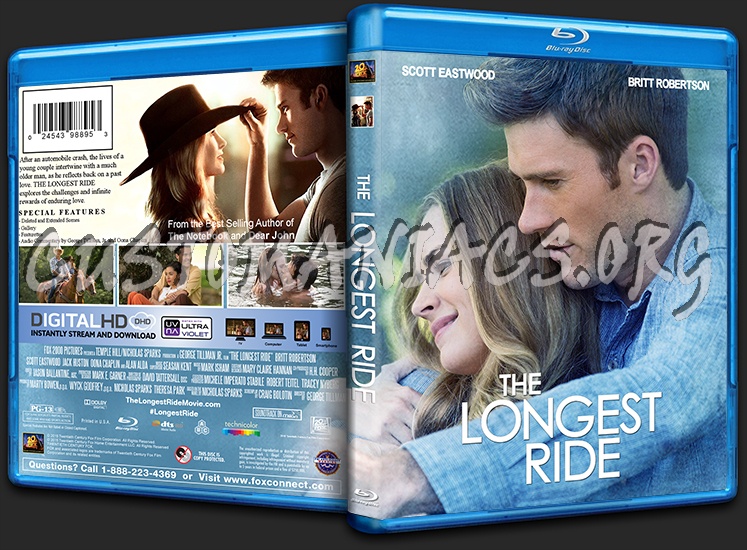 The Longest Ride blu-ray cover