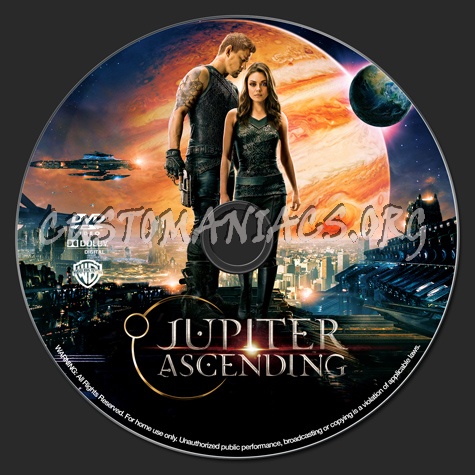 Jupiter Ascending dvd label