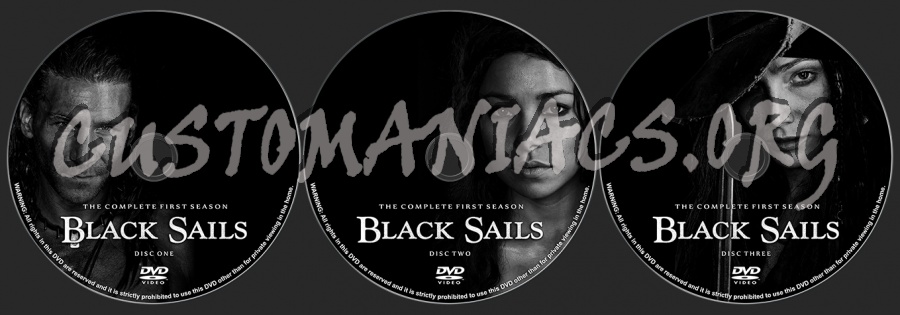 Black Sails Season 1 dvd label