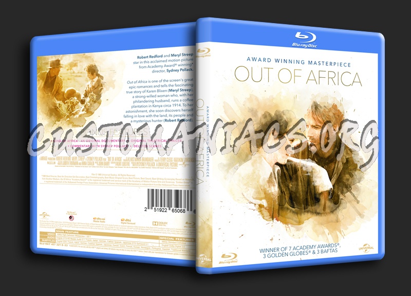 Out of Africa blu-ray cover