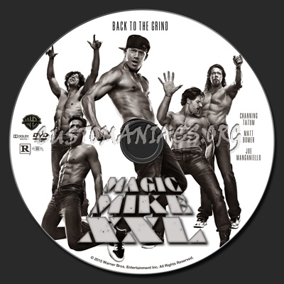 Magic Mike XXL dvd label