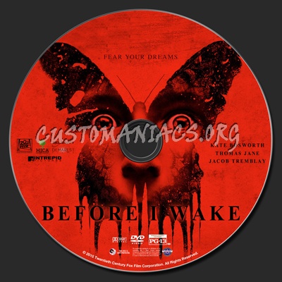 Before I Wake dvd label