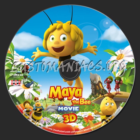 Maya the Bee Movie (3D) blu-ray label