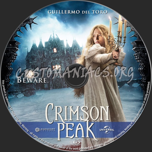 Crimson Peak blu-ray label