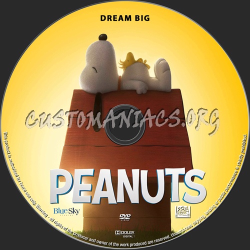 Peanuts dvd label