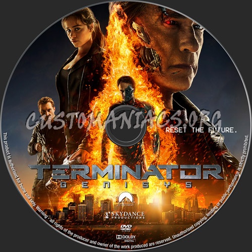 Terminator Genisys dvd label