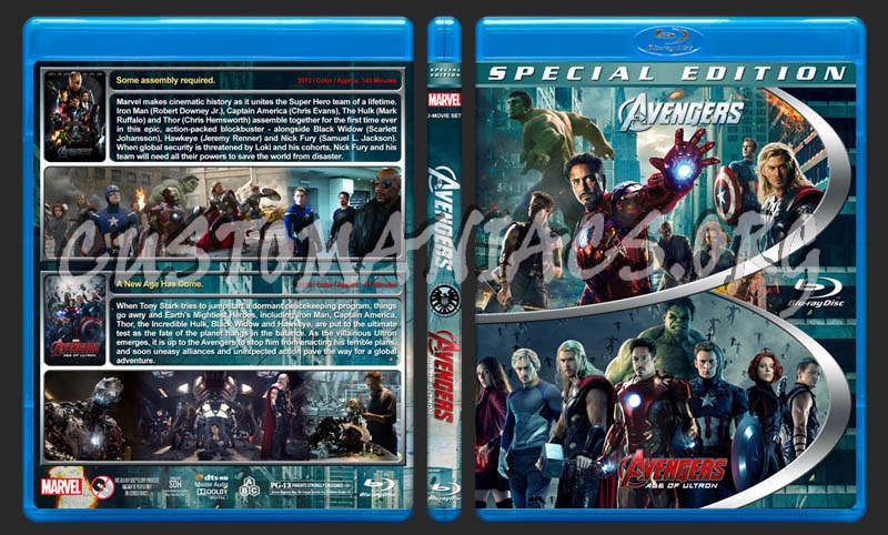 The Avengers Double Feature blu-ray cover