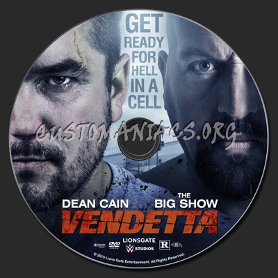 Vendetta (2015) dvd label
