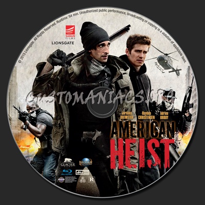 American Heist blu-ray label