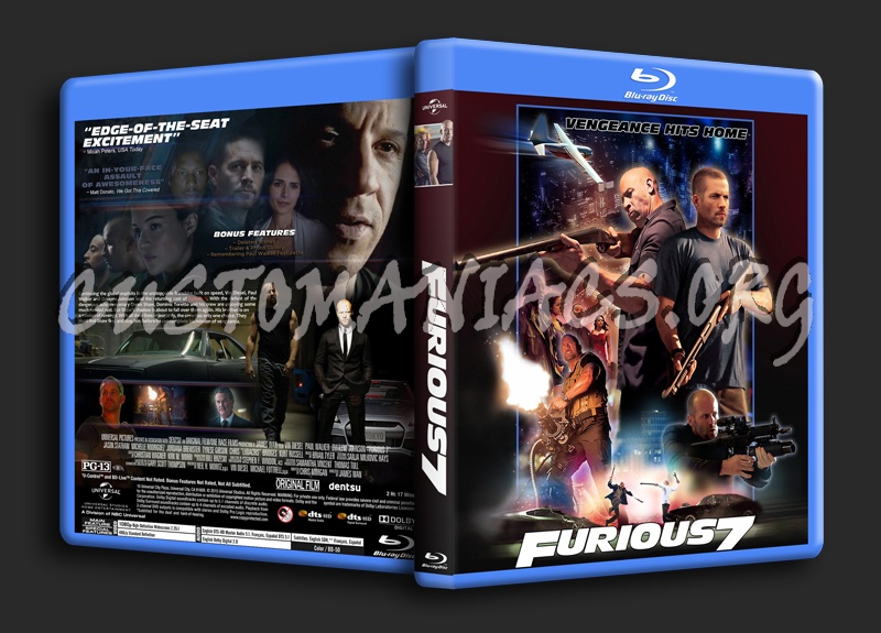 Furious 7 (aka Fast & Furious 7) dvd cover
