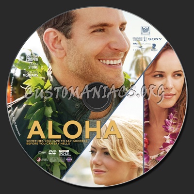 Aloha (2015) dvd label