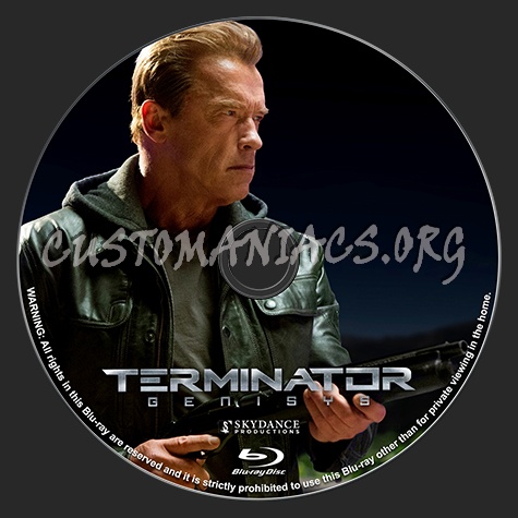 Terminator: Genisys blu-ray label