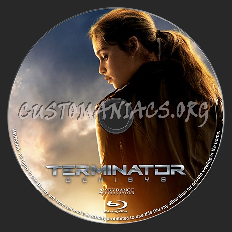 Terminator Genisys blu-ray label