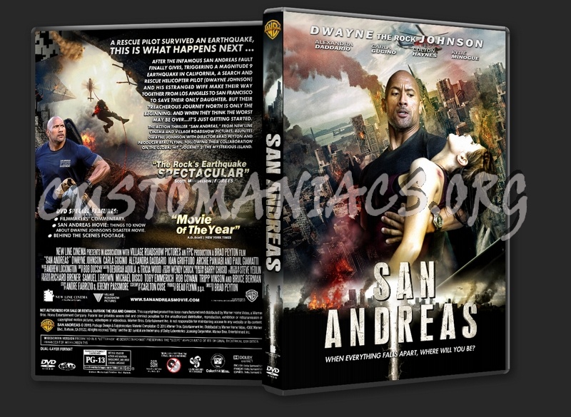 San Andreas (2015) dvd cover