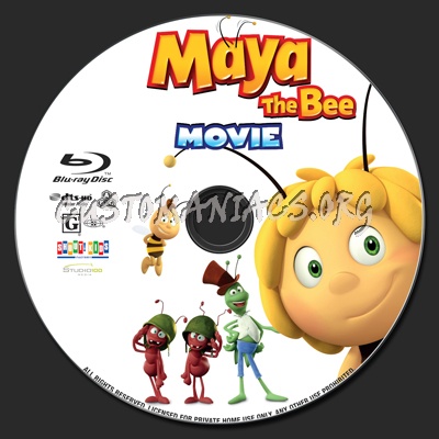 Maya the Bee Movie blu-ray label