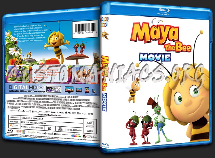 Maya the Bee Movie blu-ray cover
