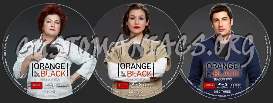 Orange is the New Black Season Two blu-ray label
