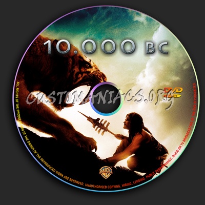 10,000 Bc dvd label
