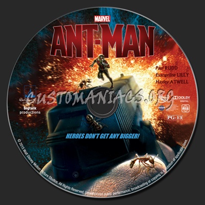 Ant-man dvd label