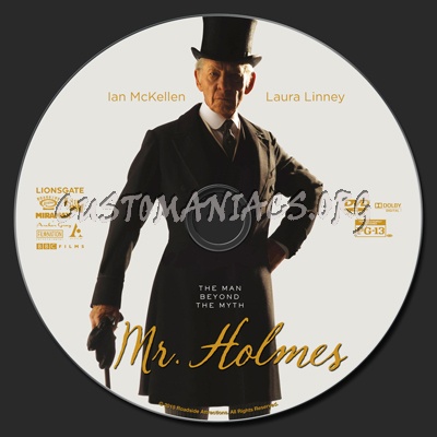 Mr. Holmes dvd label